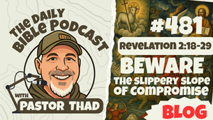 Daily Bible Podcast Blog logo and episode number