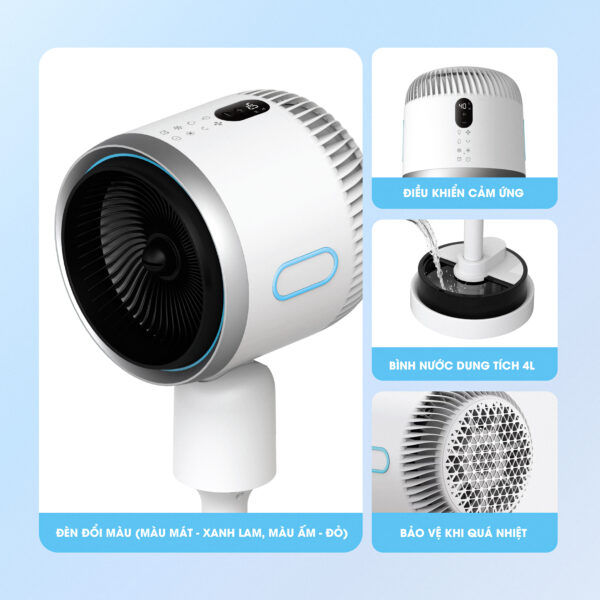 Quạt điều hòa thông minh All in One KSA369 – Chiếc quạt đến từ tương lai.