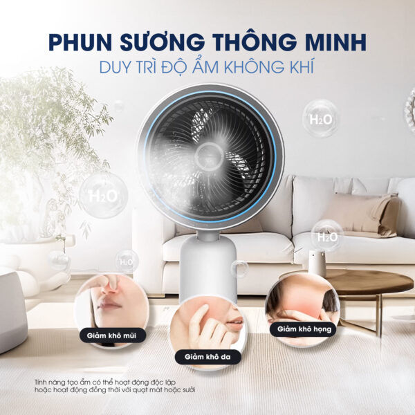 Quạt điều hòa thông minh All in One KSA369 – Chiếc quạt đến từ tương lai.