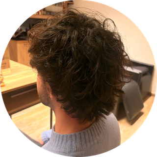 Permanente homme effet texturisé coiffé-décoiffé - coiffeur Organic Bordeaux