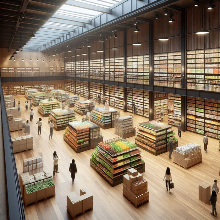 exemple création espace alimentaire de luxe