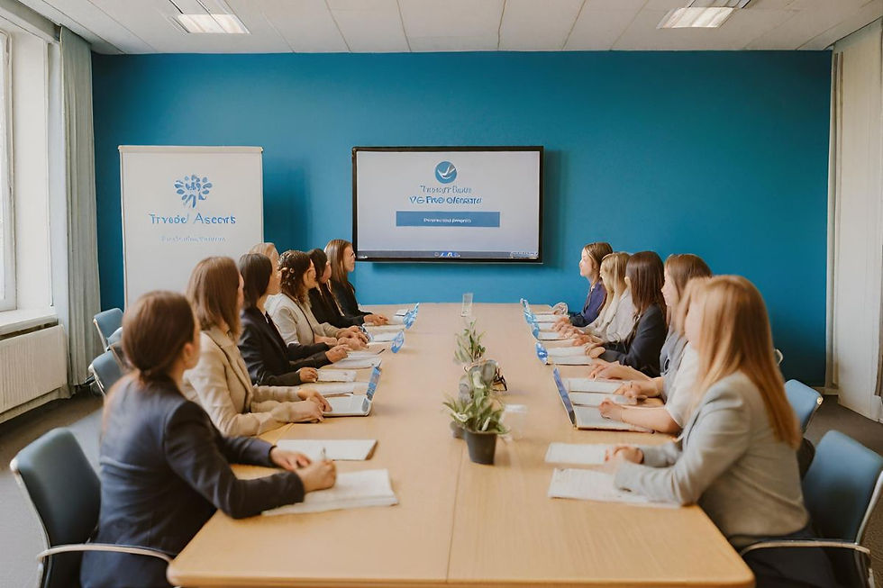 A group of Travel Agents sitting at a conference table
