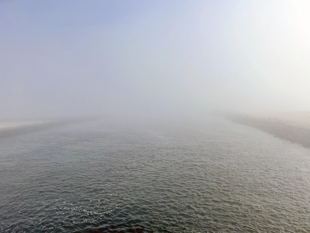 Fog Over Shark River Bridge Belmar NJ