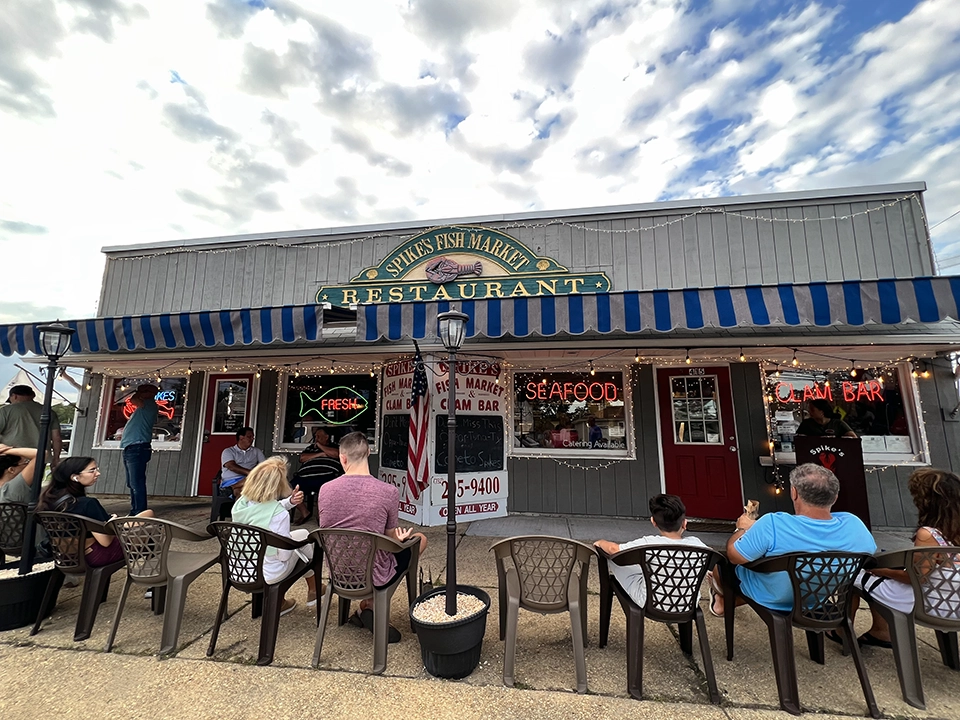 Outdoor Dining Spike's Fish Market & Restaurant Point Pleasant Beach NJ