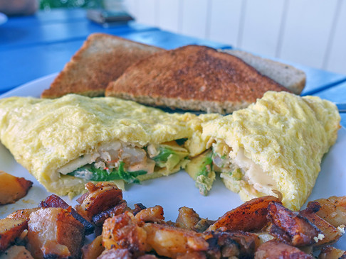 Omelette Hooked Cafe Belmar NJ