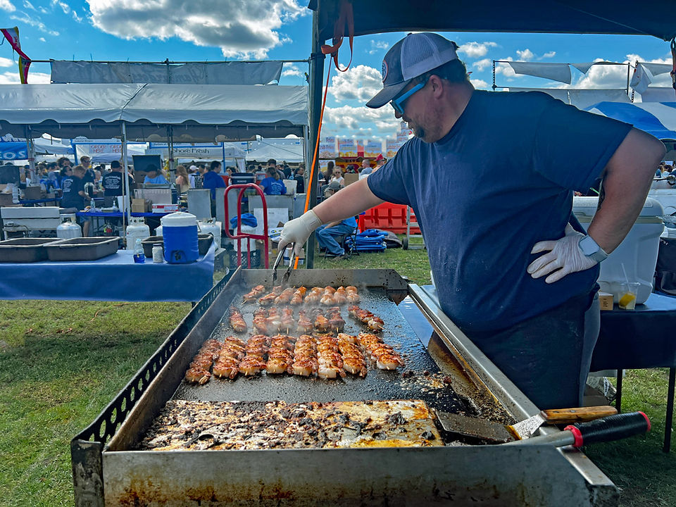 Belmar NJ Seafood Festival Blackened Scallops