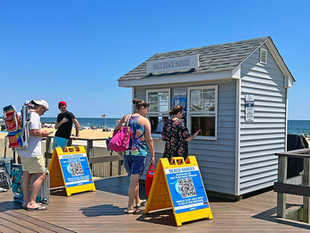 Belmar NJ Beach Tag Booths