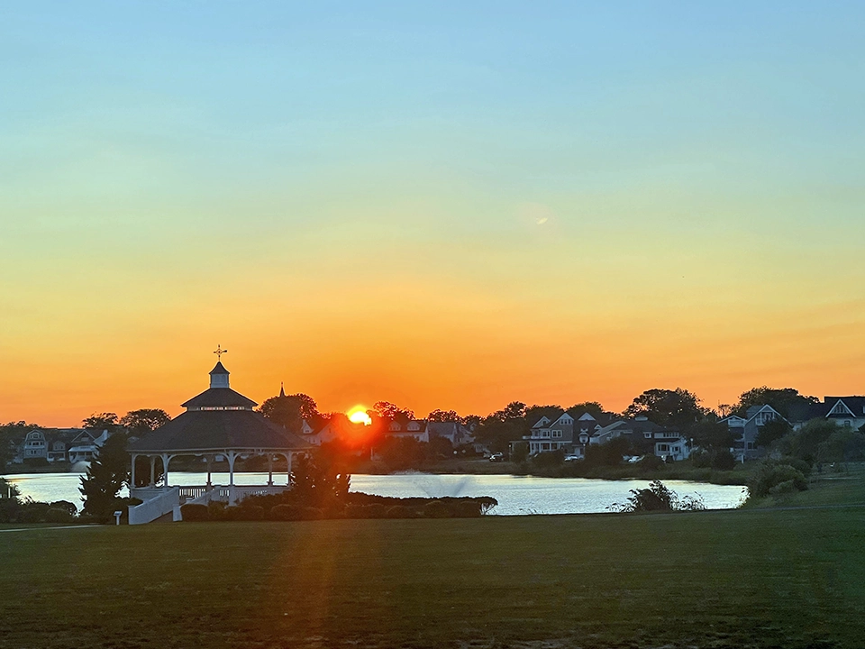 Sunset Over Silver Lake Belmar NJ