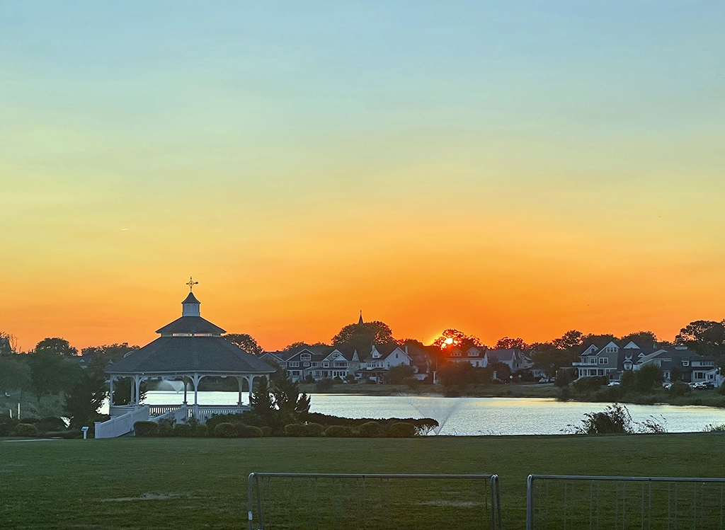 Sunset At Silver Lake Park Belmar NJ
