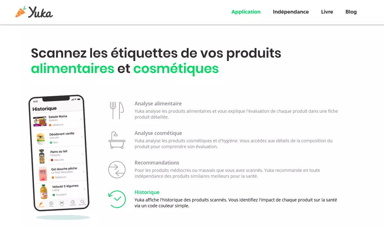 Applications pour les cosmétiques