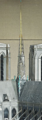 Notre Dame de Paris, cathédrale et flèche 