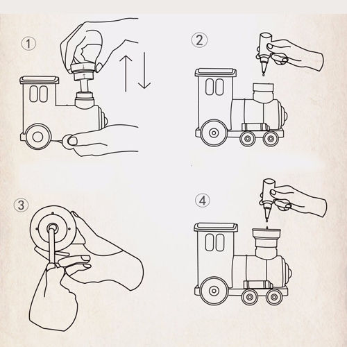 Thumbnail: Mini Train Humidifier with LED Light