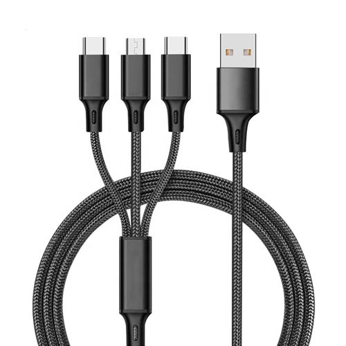 Thumbnail: 3 in 1 USB Charging Cable for Mobile Phone
