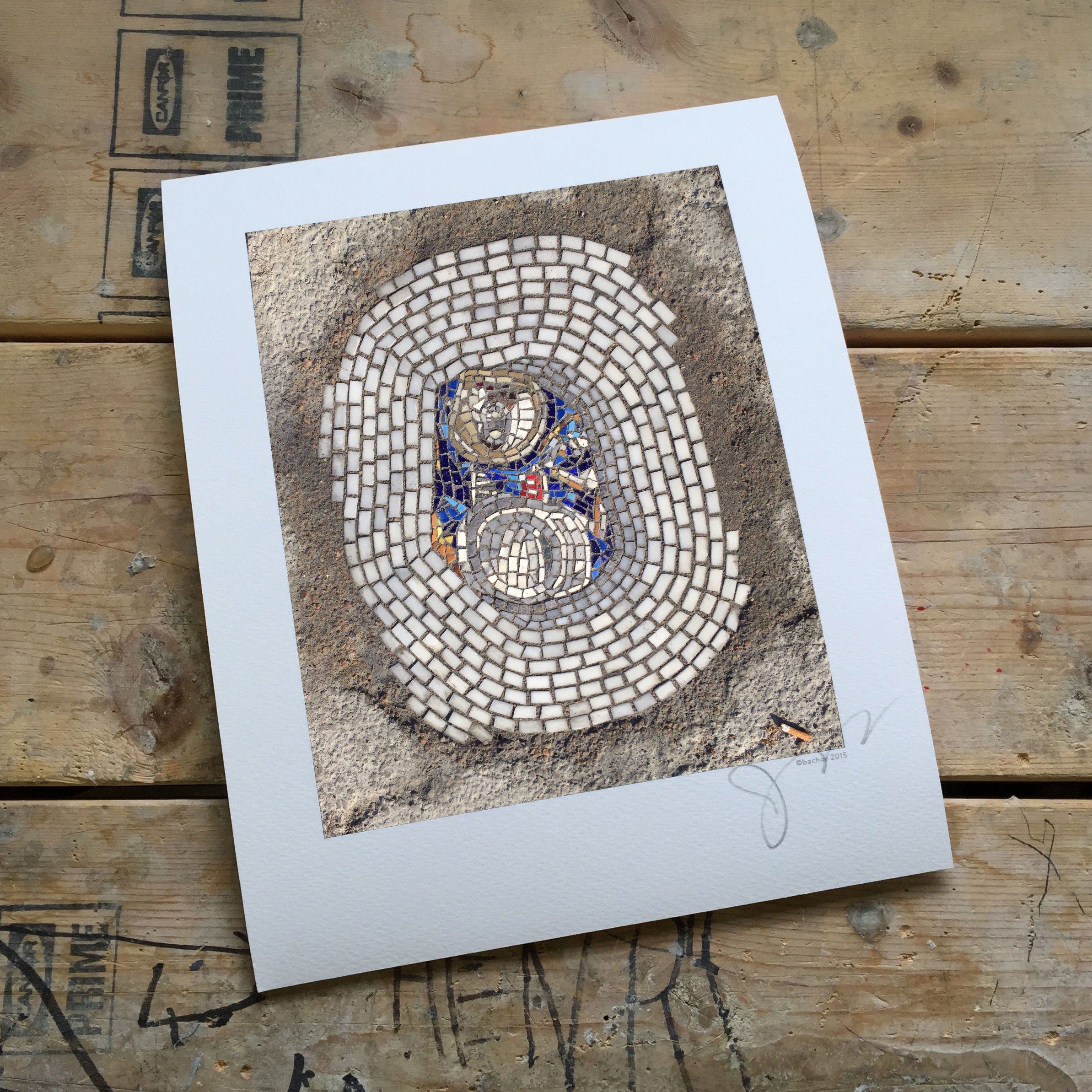 Beer can signed print