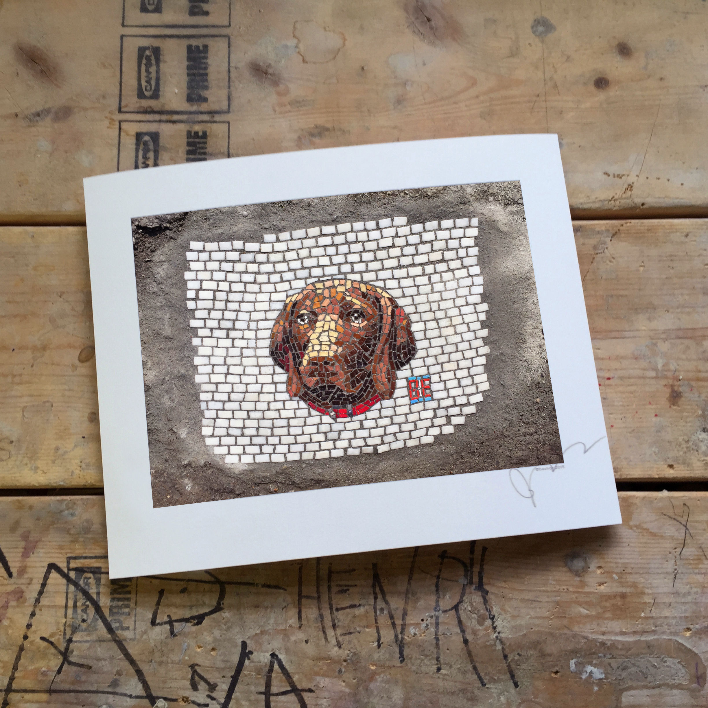 "Edgar" signed print