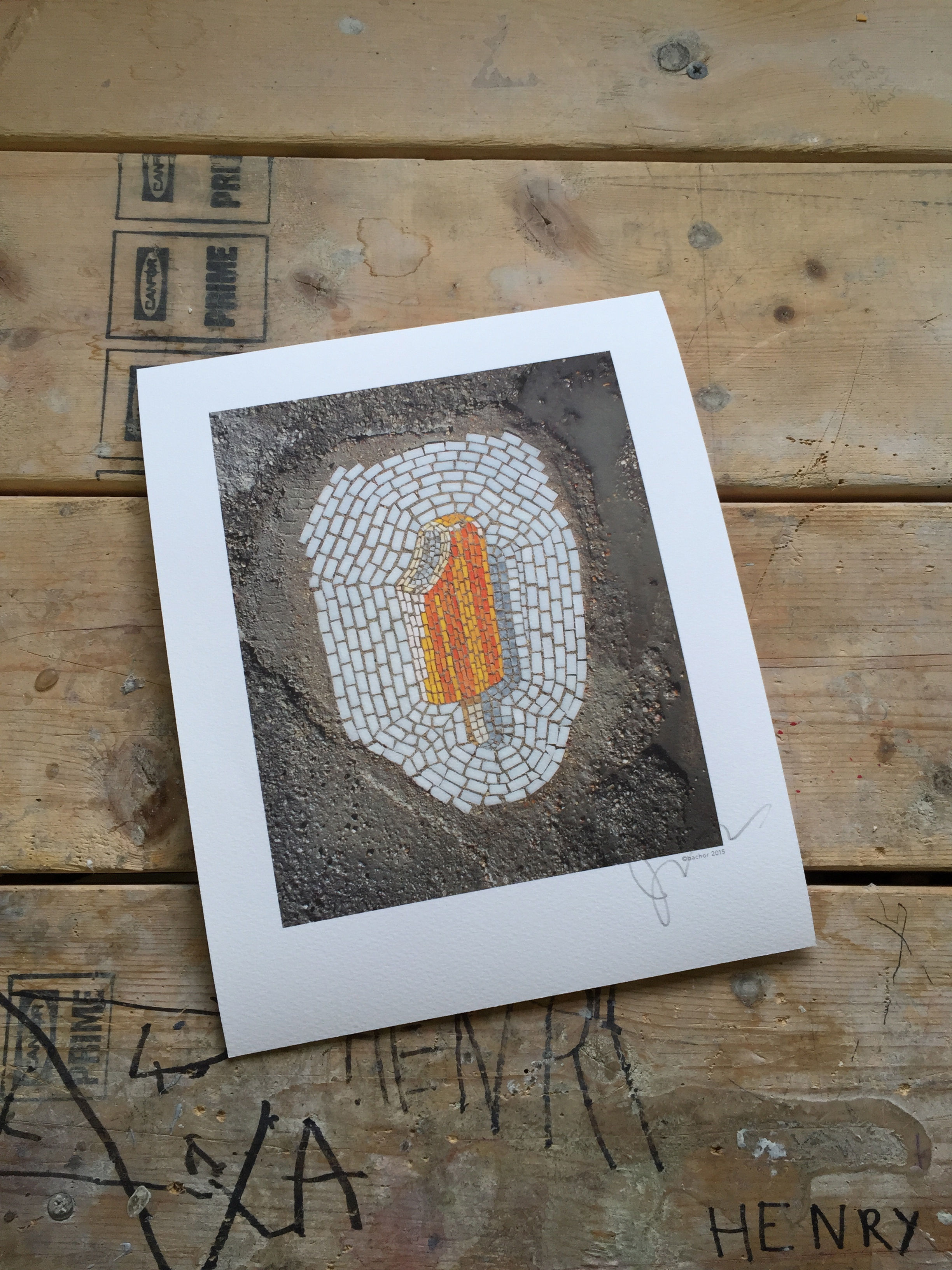 Creamsicle signed print