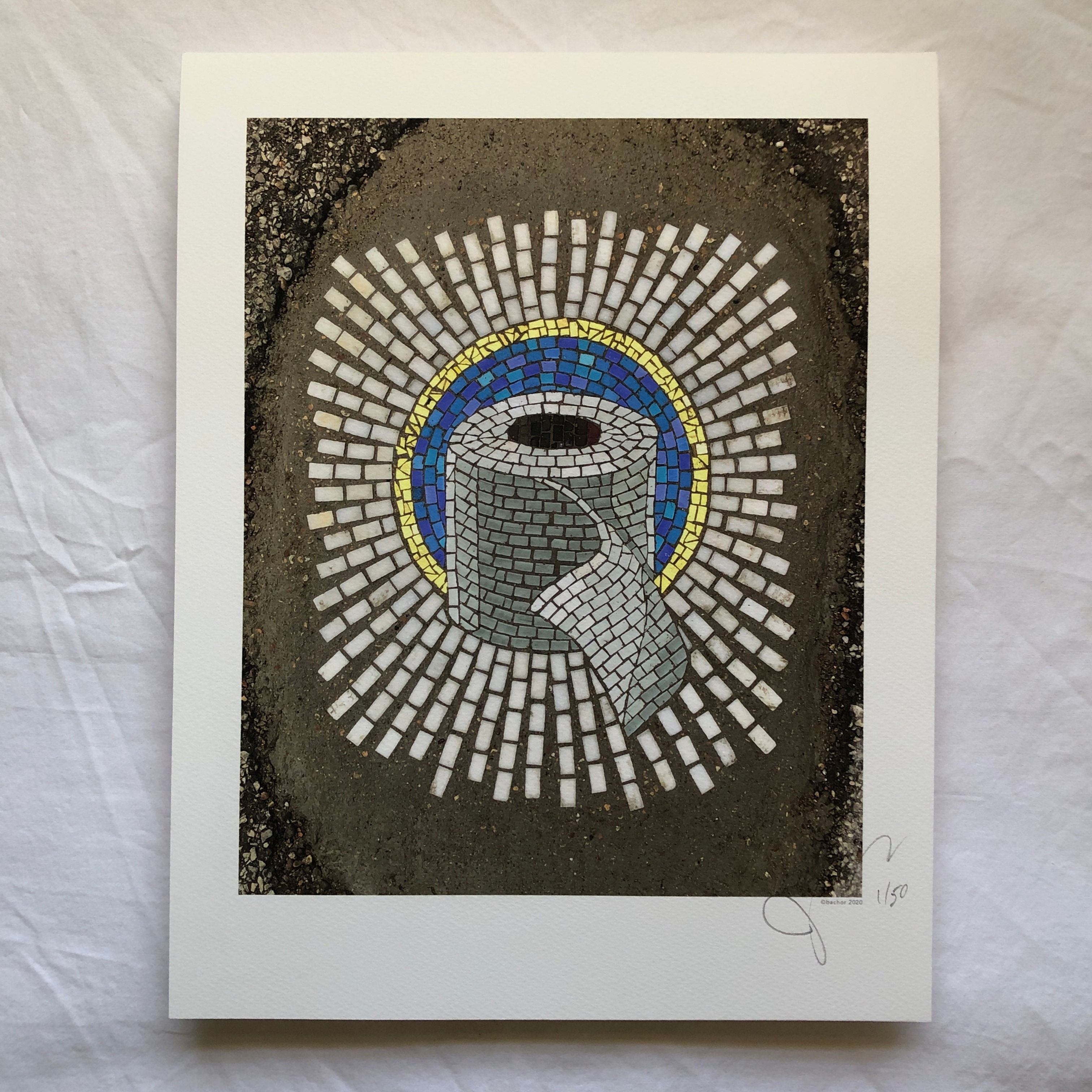 "Holy Trinity/Toilet Paper" signed & numbered limited edition print 11"x14"