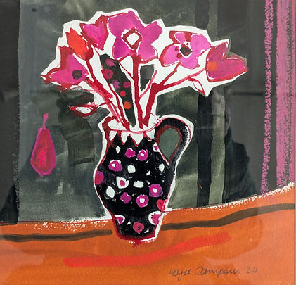 HAZEL CAMPBELL RSW WATERCOLOUR THE SPOTTED JUG .jpg