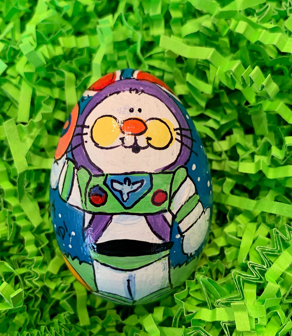 Thumbnail: Custom Hand-Painted Wooden Eggs