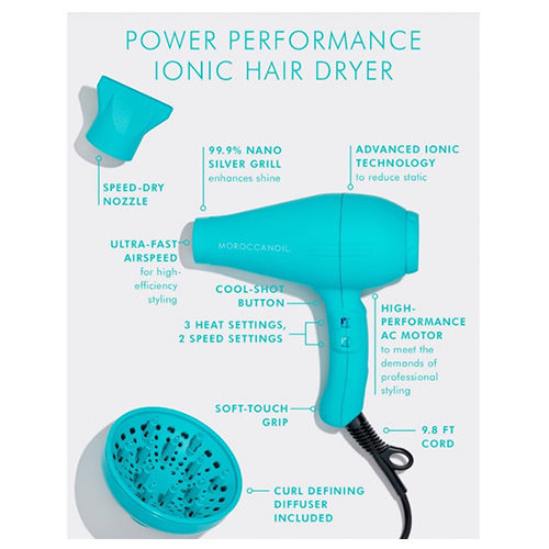 Thumbnail: Moroccanoil Power Performance Ionic Hair Dryer Model NA3418
