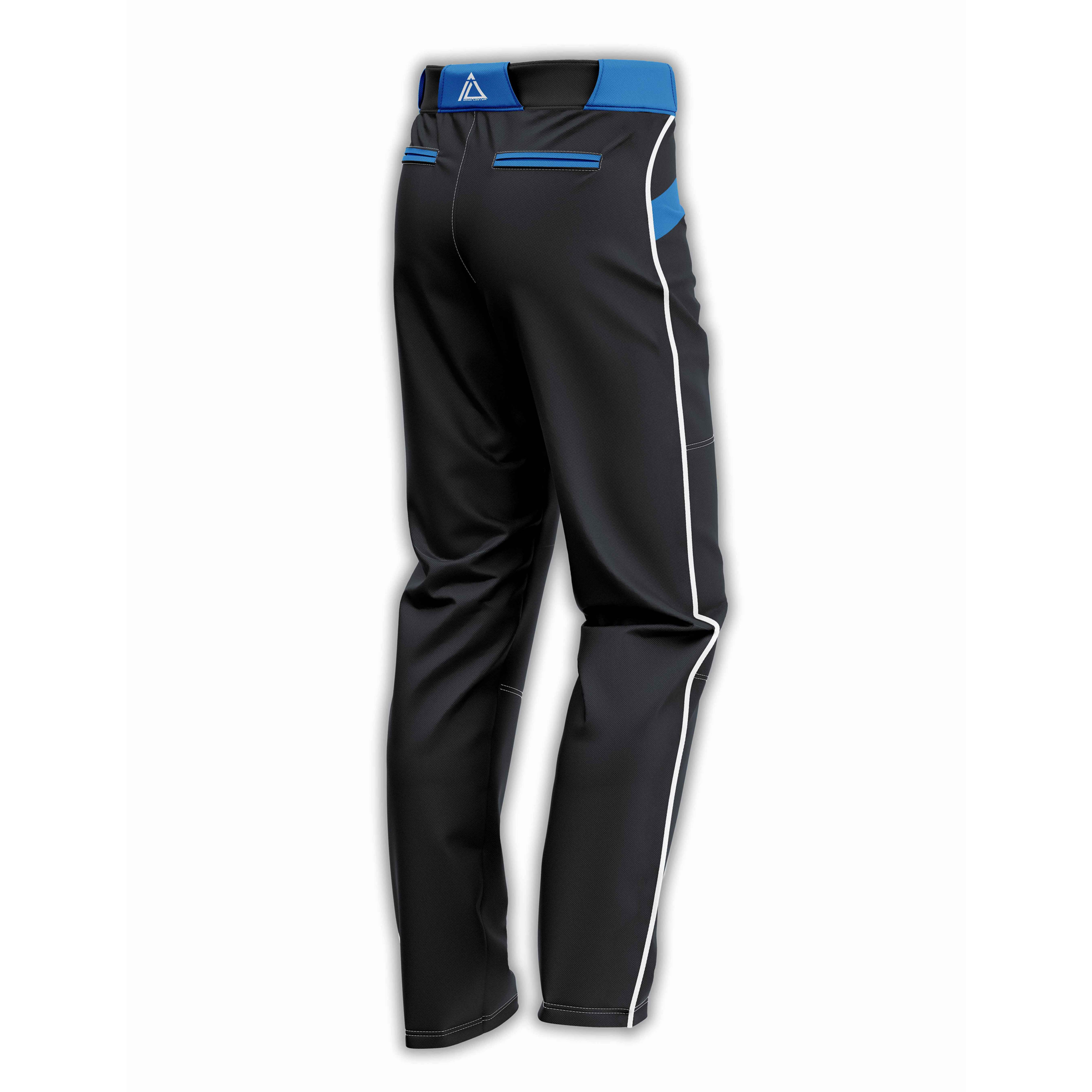 Custom Royal blue Black baseball pants(G1)
