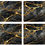 Thumbnail: Exquisite Gloss Porcelain 60x120cm Tile Deep Noir With Gold Strikes