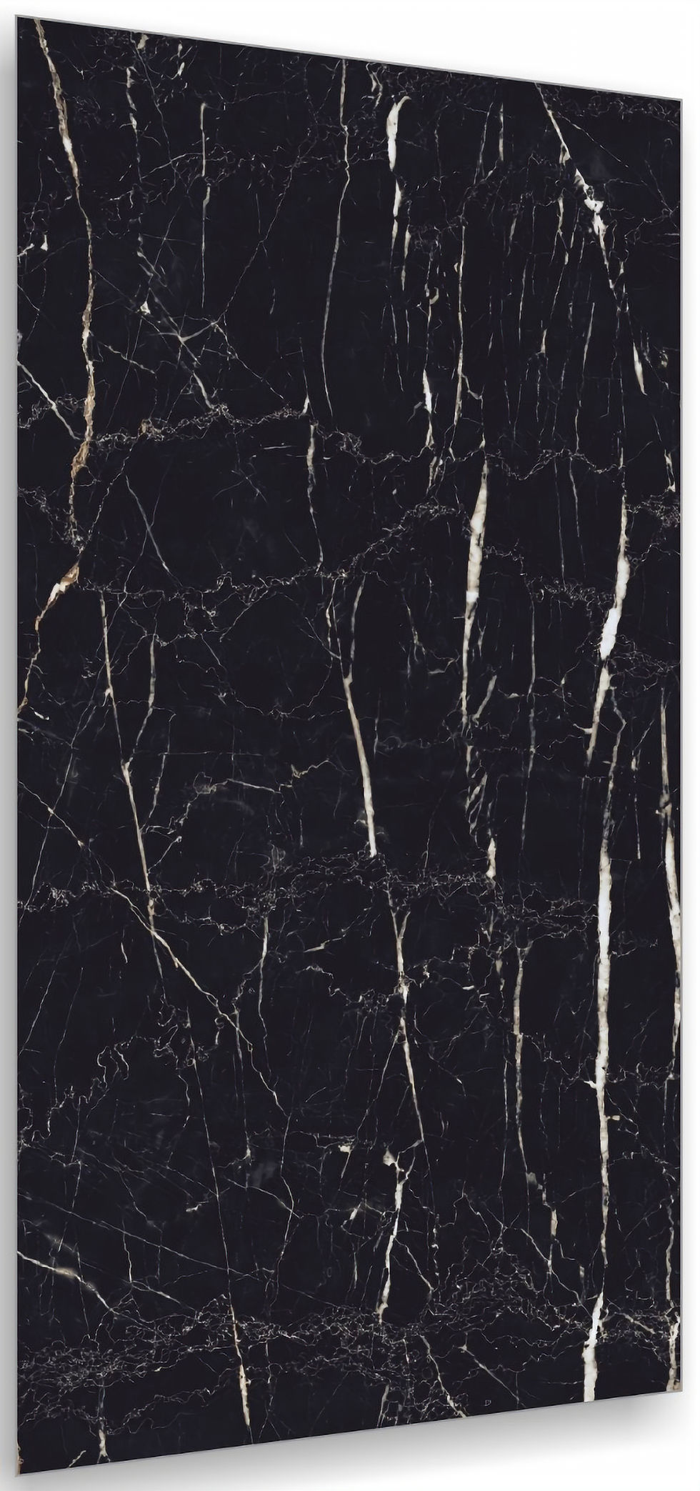 Classic Black Polished With Veins High Gloss Porcelain Tile 60x120cm