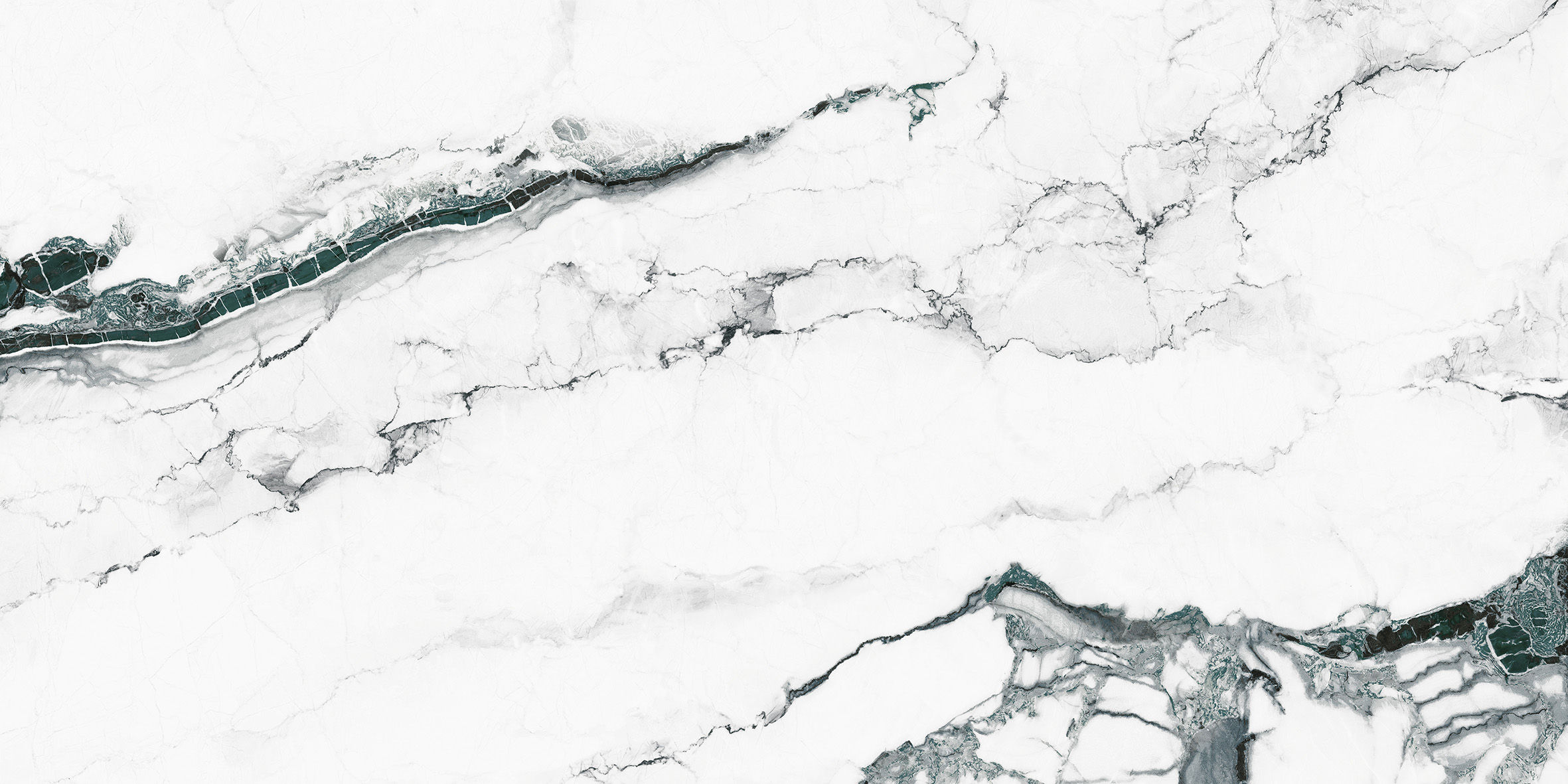 Marble Effect Oppulance Neelrock Aqua Matt Wall Floor 60x120cm Tile