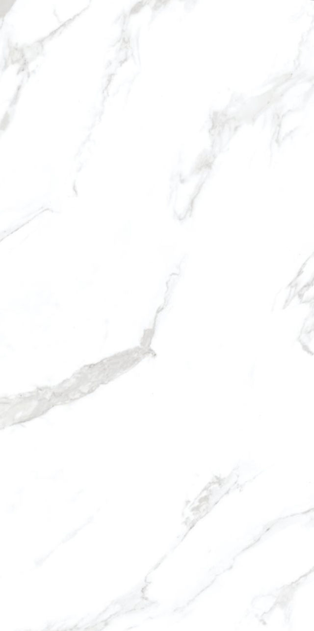 Stunning Carrara White Porcelain Polished Tile with Smooth Finish In Grey Veins