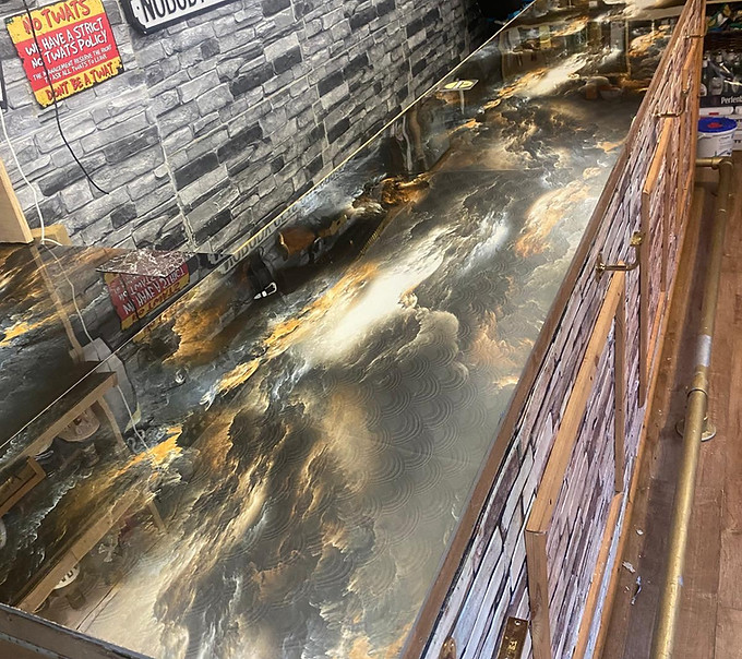 Black Cosmic High Gloss Feature Tile