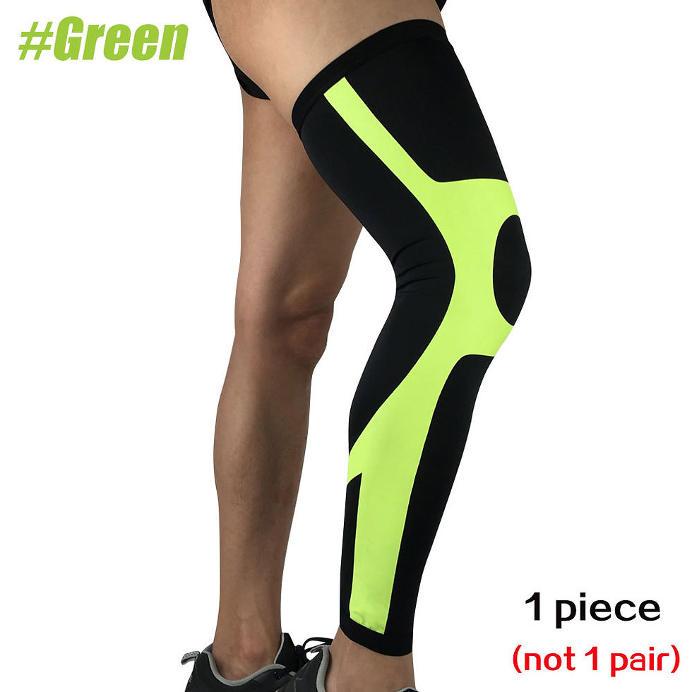 Miniatura: 1 PCS Full Leg Compression Sleeve Knee Pads Cycling Leg Warmers Long Leg Sleeves