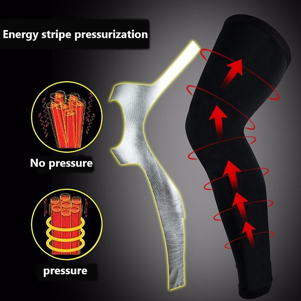 Miniatura: 1 PCS Full Leg Compression Sleeve Knee Pads Cycling Leg Warmers Long Leg Sleeves