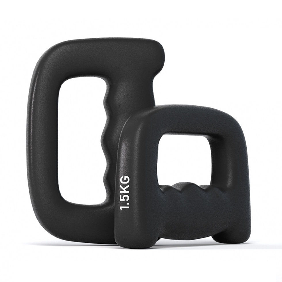 Miniatura: Ergonomic Hand Shaped Dumbbell Jogging Walking Cardio Dumbbells for Glute Bridge