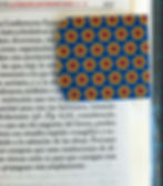 Thumbnail: Magnetic Bookmark Pattern Orange Flower in Blue