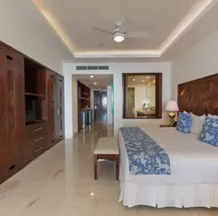 legant room with modern decor in an exclusive hotel for sale