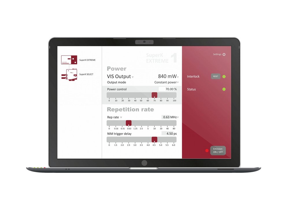 Hamamatsu Lasers & Fibers CONTROL software