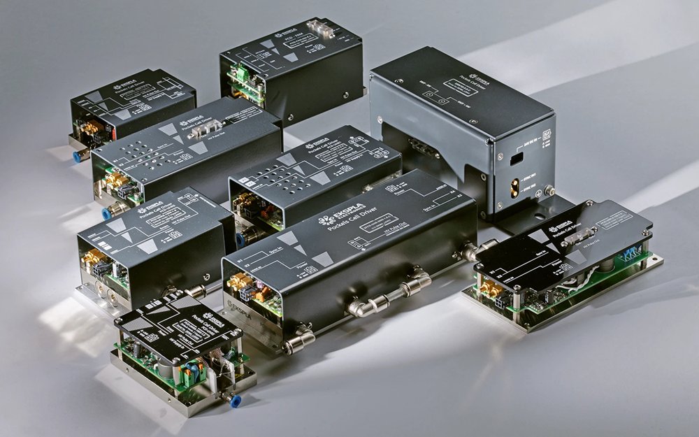 Pockels cell drivers PCD with energy-efficient power supplies HV