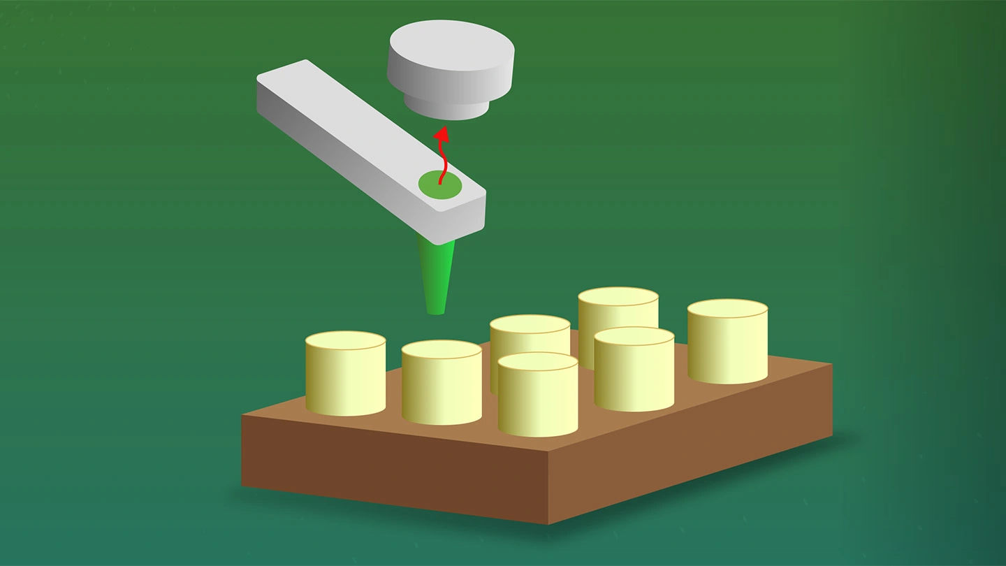 Electric field–induced ferromagnetic domain change by ferroelectric topological domain switching in Co-substituted BiFeO3 nanodots