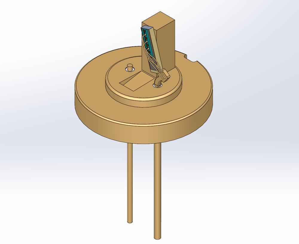 DFB Laser Diode at 1016nm with 100mW Output Power on Carrier DFB1016000CC100MXXXX