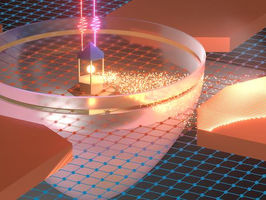Researchers at the University of Michigan have created a device that enables them to control the flow of electrons through a semiconductor using only laser light—no electrical power source required.