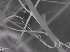 Stretchable ceramics made by flame technology