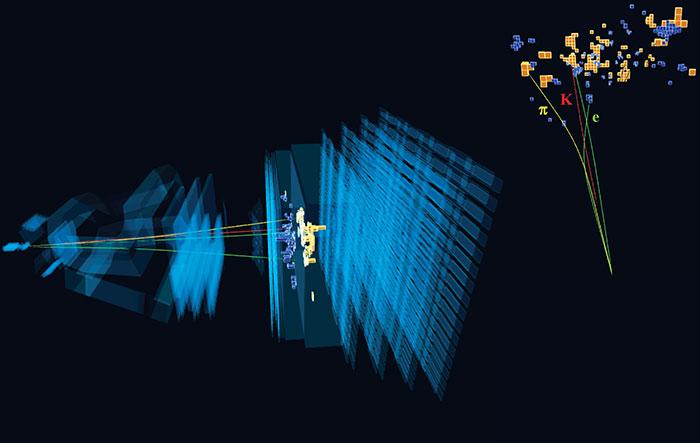 Very rare decay of a beauty meson involving an electron and positron observed at LHCb. Available from: https://cds.cern.ch/record/2315350 @ LHCb Collaboration