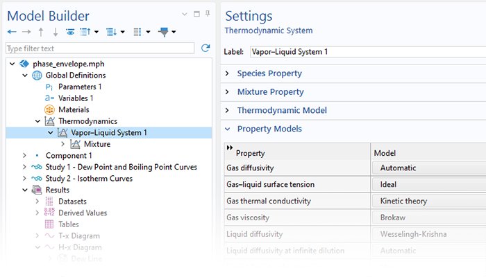 Liquid & Gas Properties Module