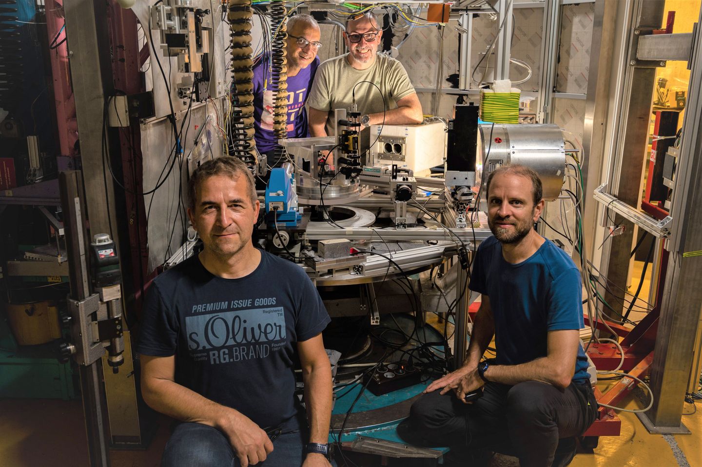 Michael Jentschel, Carlo Paolo Sasso, Enrico Massa and Hartmut Lemmel (v.l.n.r.) @ Michael Jentschel, ILL