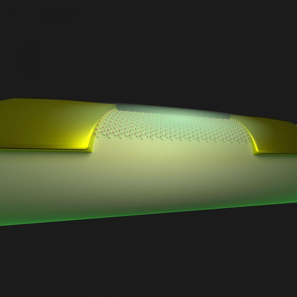 Rice University engineers have developed a method to transfer complete, flexible, two-dimensional circuits from their fabrication platforms to curved and other smooth surfaces. Such circuits are able to couple with near-field electromagnetic waves and offer next-generation sensing for optical fibers and other applications. @ Zehua Jin/Rice University