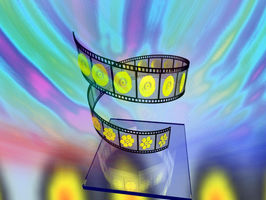 Nanoscopic golden springs change color of twisted light