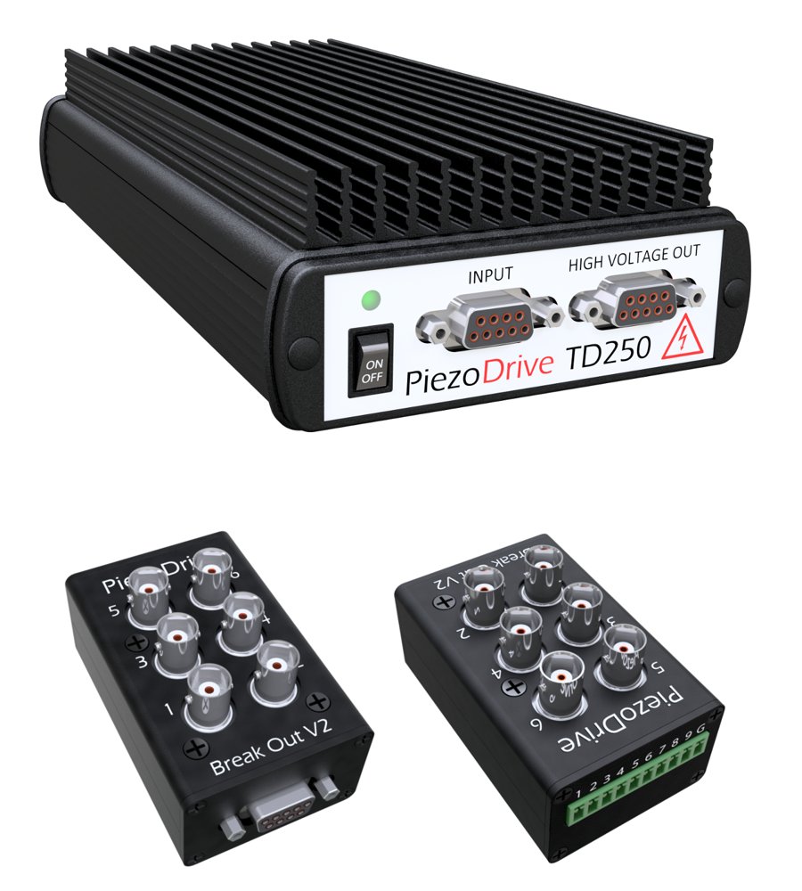 TD250 6-Channel 250V Amplifier for Piezo Tubes