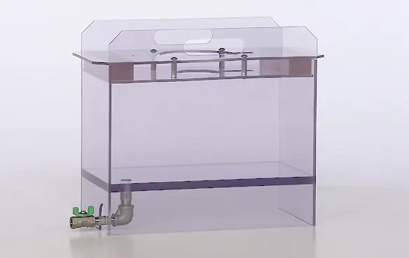 Clear PVC Ozone-Resistant Lab Tank for microStar Generator