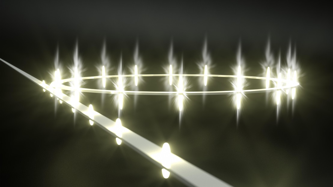 EPFL scientists have shown how light inside optical on-chip microresonators can be crystallized in a form of periodic pulse trains that can boost the performance of optical communication links or endow ultrafast LiDAR with sub-micron precision.