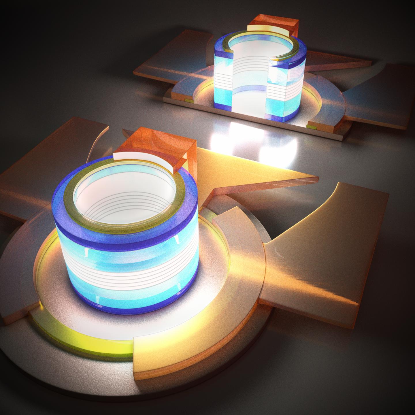 Schematic of the electrically pumped quantum dot micro-ring laser. @ Department of Electronic and Computer Engineering, HKUST